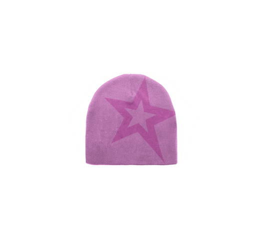 BABY PINK STAR BEANIE